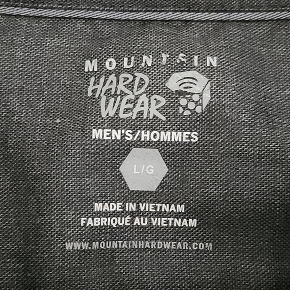 MOUNTAIN HARDWEAR grey Frequentor hiking button-up shirt large - Picture 10 of 14